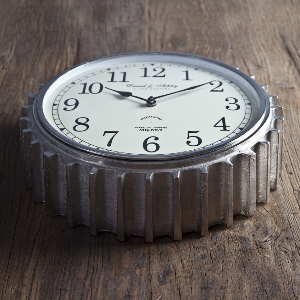 Часы 48-310-34, 34 см, металл, стекло, chrom, ROOMERS FURNITURE