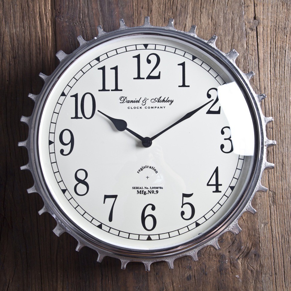 Часы 48-310-34, 34 см, металл, стекло, chrom, ROOMERS FURNITURE