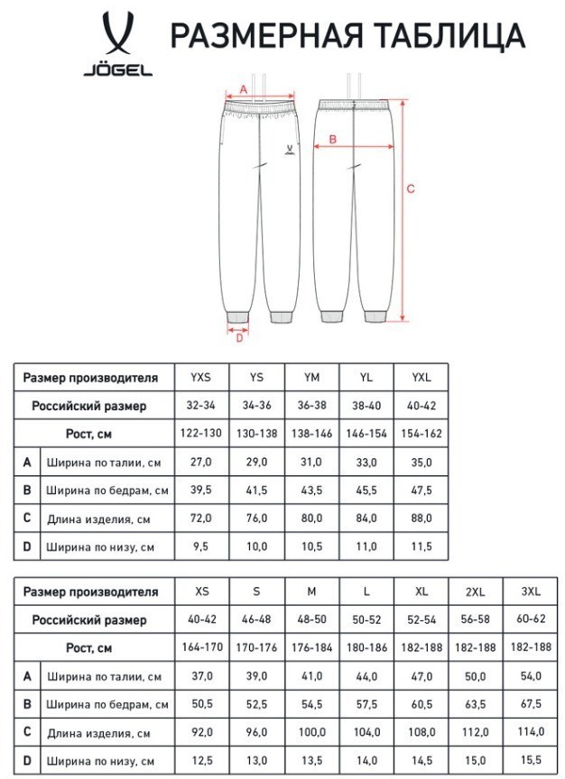 Брюки JOGEL ESSENTIAL Cotton Pants, черный, детский (2122009)