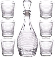 Набор д/вина 7пр"Спираль" графин+6 стак(х4 (1231-Г3)