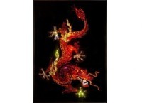 Картина Дракон с жемчужиной с кристаллами Swarovski (2072)