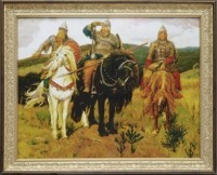 Картина Три Богатыря с кристаллами Swarovski (1811)