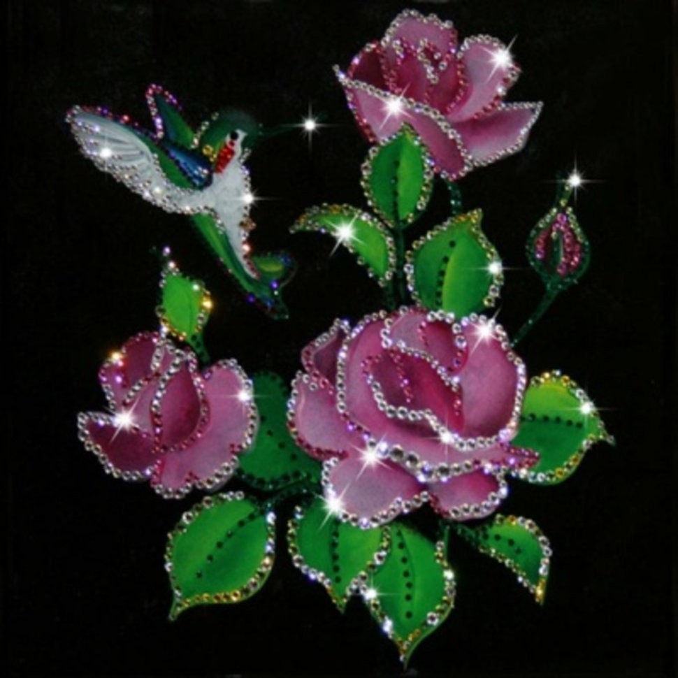 Картина Райский сад с кристаллами Swarovski (1255)