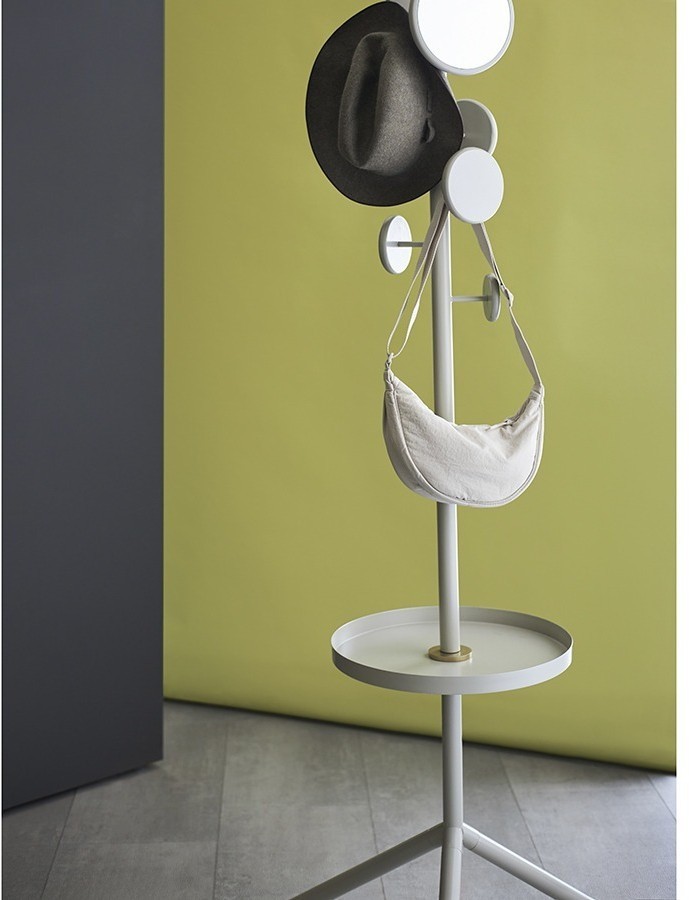 Вешалка напольная с полкой lingon, слоновая кость (77545)