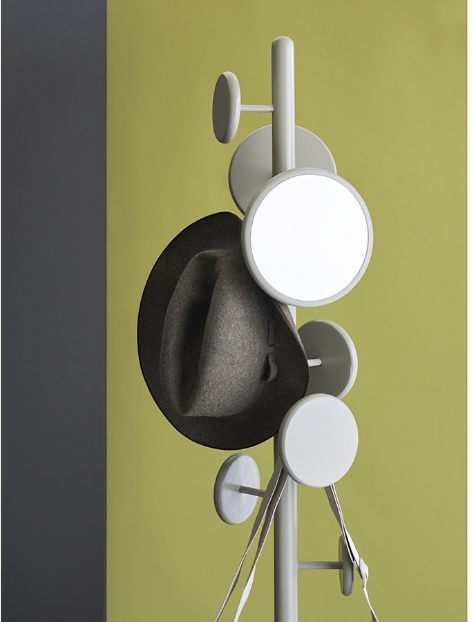 Вешалка напольная с полкой lingon, слоновая кость (77545)