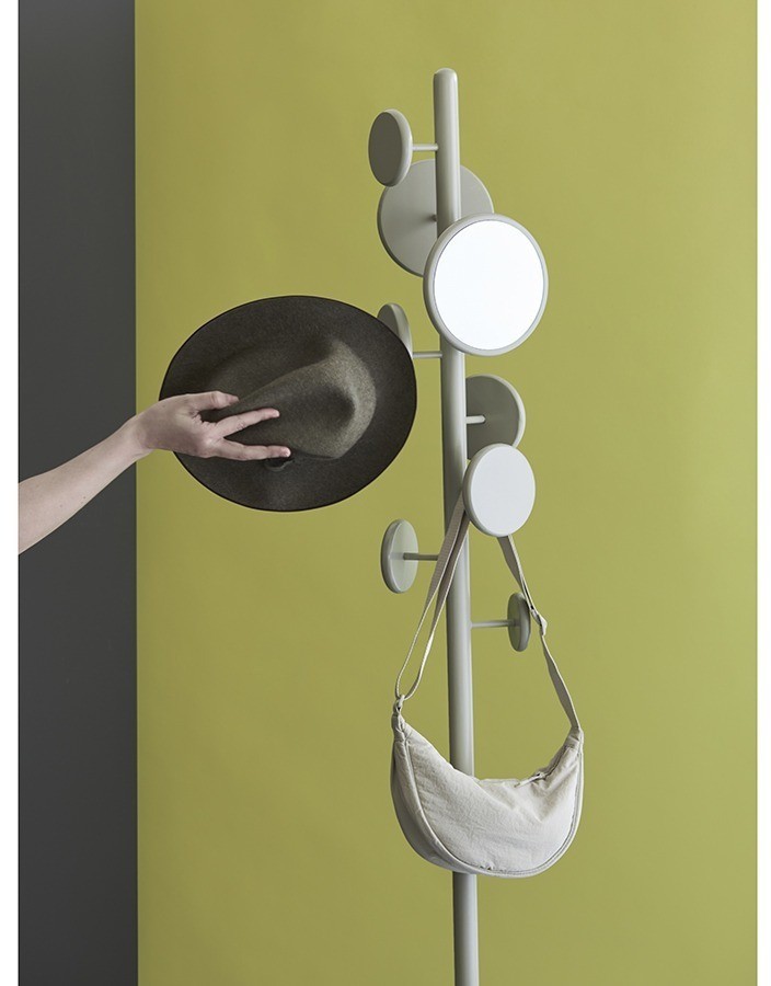 Вешалка напольная с полкой lingon, слоновая кость (77545)