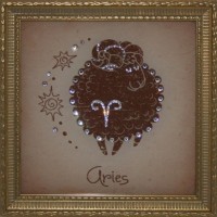 Картина Овен Малый с кристаллами Swarovski (1713)