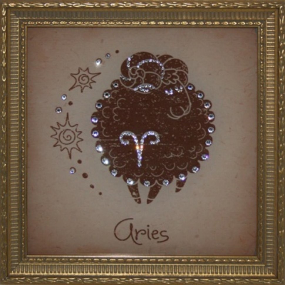 Картина Овен Малый с кристаллами Swarovski (1713)