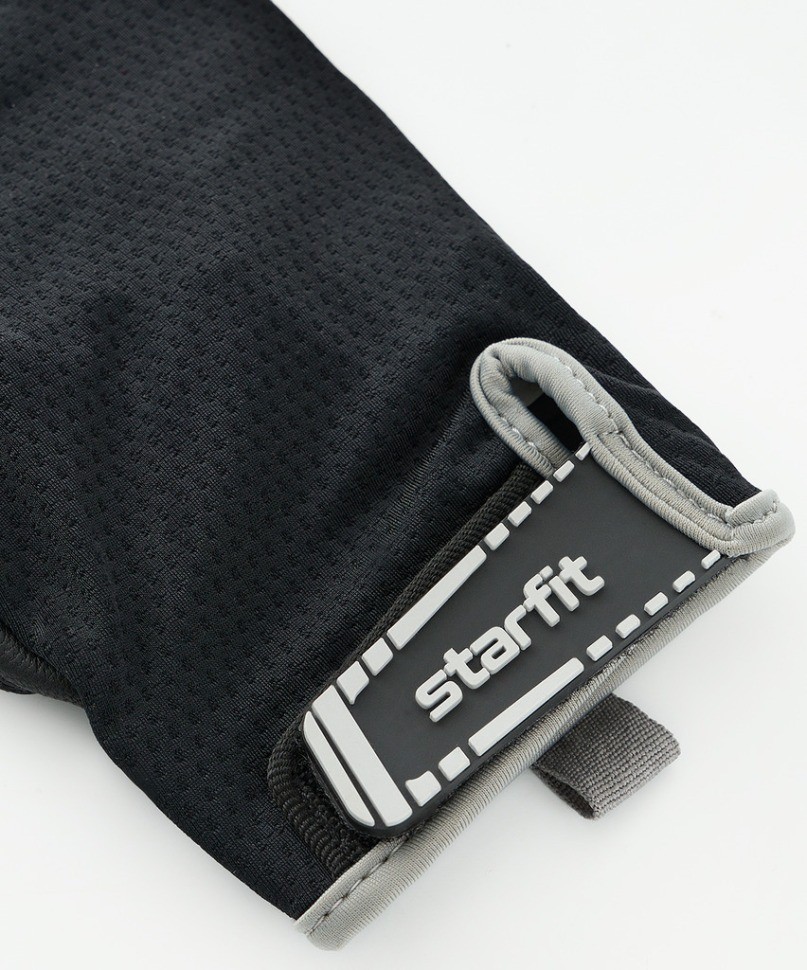 Перчатки для фитнеса STARFIT WG-203, черный/серый (2119242)