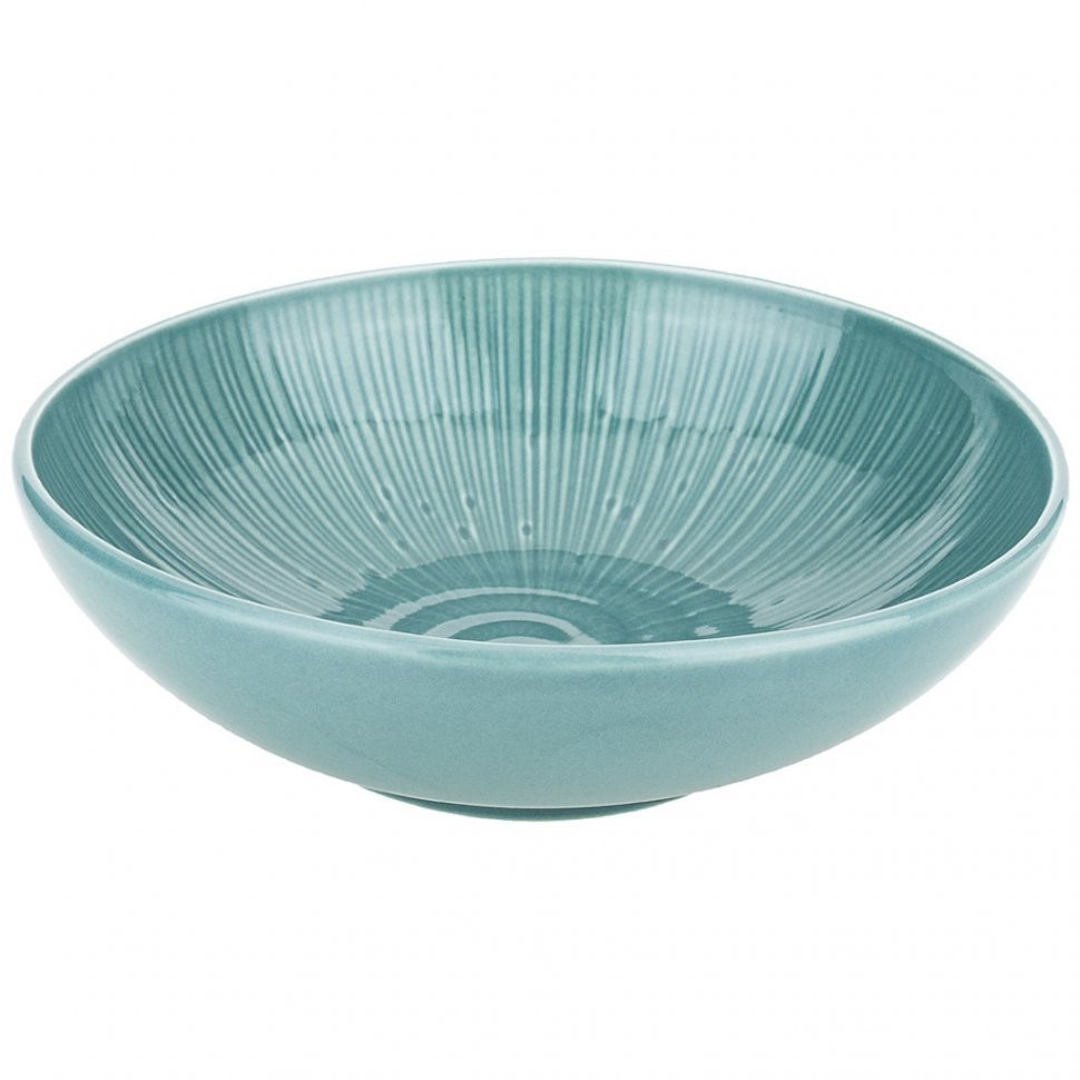 Тарелка суповая-салатник "mirage" 19 см голубой Bronco (410-125)