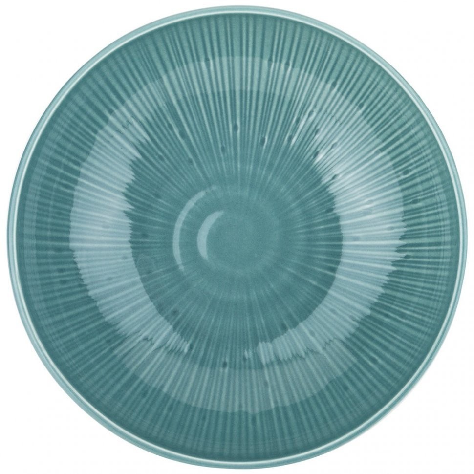 Тарелка суповая-салатник "mirage" 19 см голубой Bronco (410-125)