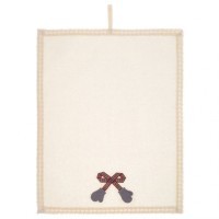 Набор полотенеце махровое в корзине &quot;морозко&quot; 50х30см,шампань,х\б 100%, SANTALINO (850-840-74)