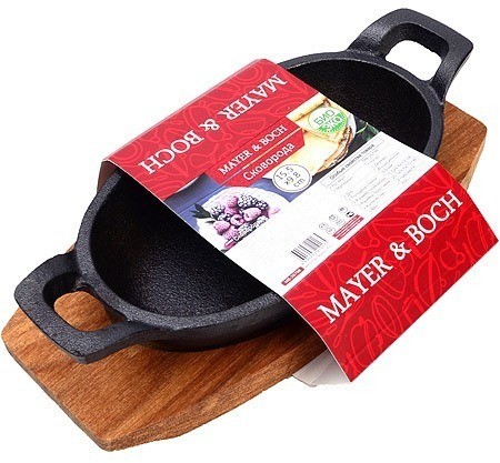 Сковорода чугунная на подставке 15,5х9,5 см MAYER BOCH (26798)