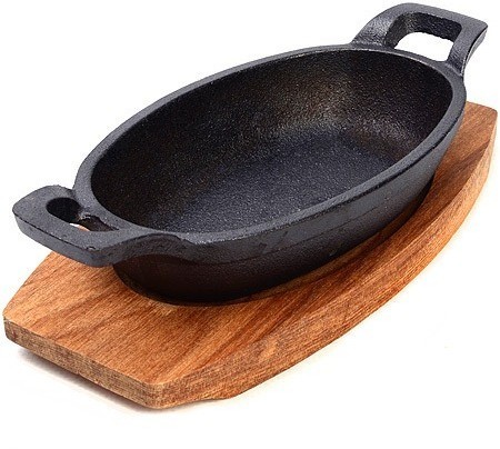 Сковорода чугунная на подставке 15,5х9,5 см MAYER BOCH (26798)