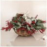 Цветочная композиция в корзине "добрый заяц" ширина 56см*высота 34см- без упаковки Lefard (23-2144)