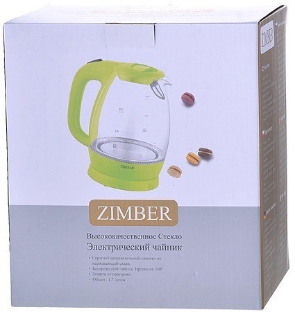 Чайник электрический 1,7 л ZIMBER (11176)