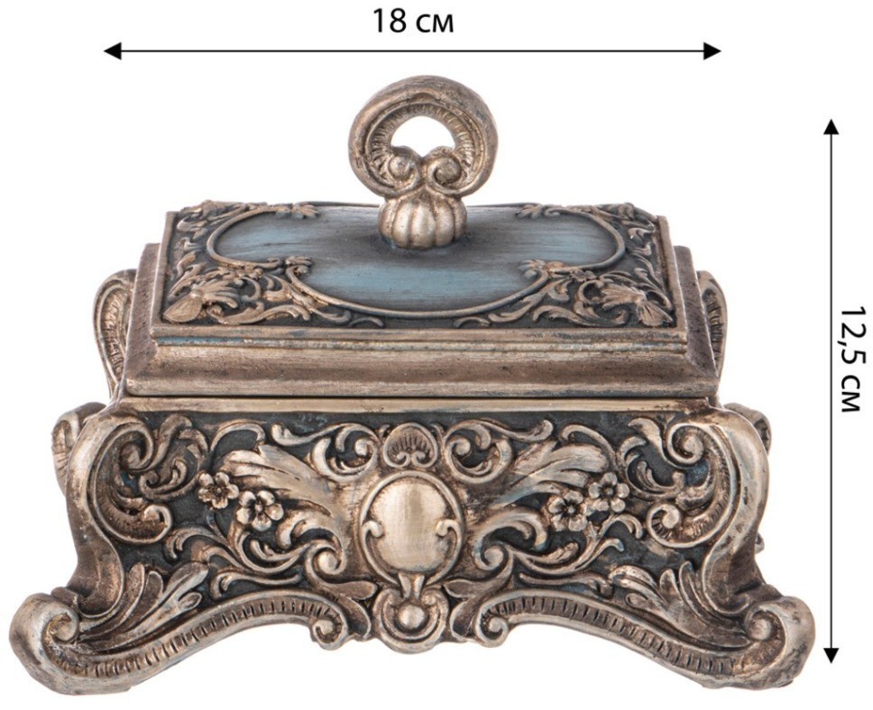 Шкатулка коллекция "рококо", 18*14,5*11,7cm Lefard (504-418)