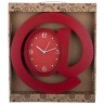 Часы настенные кварцевые "собачка" диаметр=30 см. цвет: красный циферблат 17*12 см. Lefard (220-243)