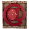 Часы настенные кварцевые "собачка" диаметр=30 см. цвет: красный циферблат 17*12 см. Lefard (220-243)