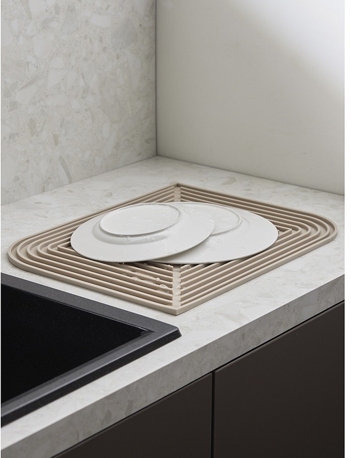 Коврик для сушки посуды dry flex, 34,6х44,6 см, бежевый (77270)