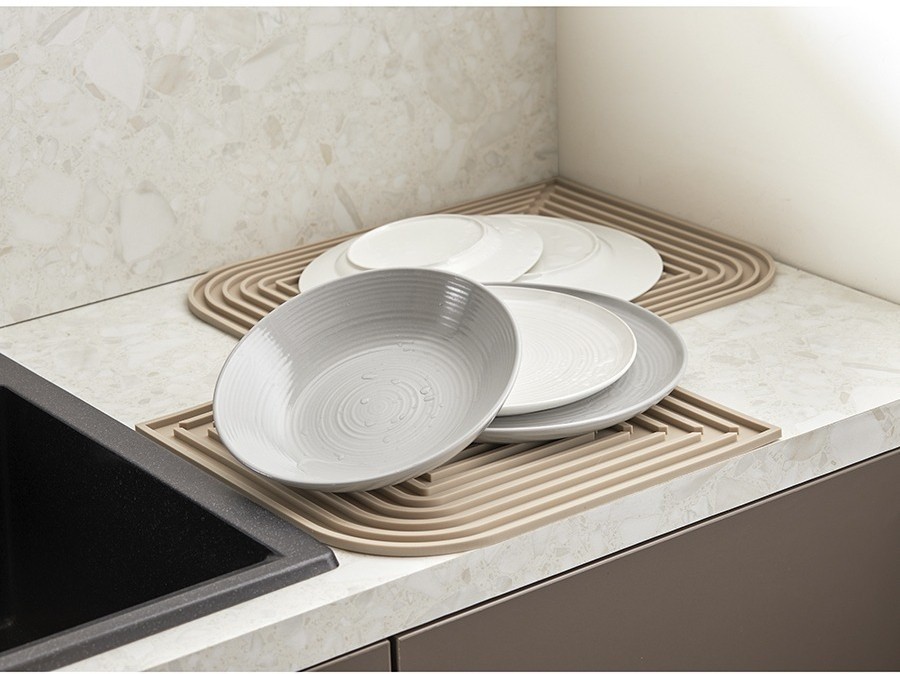 Коврик для сушки посуды dry flex, 34,6х44,6 см, бежевый (77270)