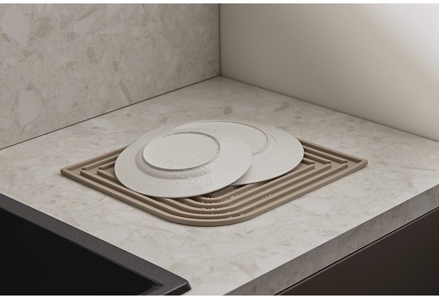 Коврик для сушки посуды dry flex, 34,6х44,6 см, бежевый (77270)