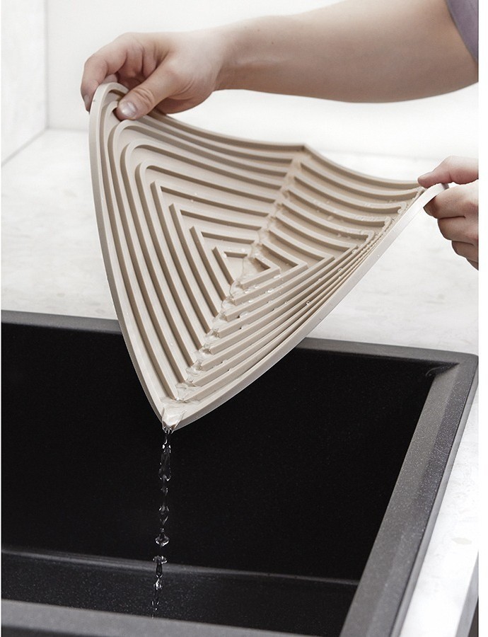 Коврик для сушки посуды dry flex, 34,6х44,6 см, бежевый (77270)