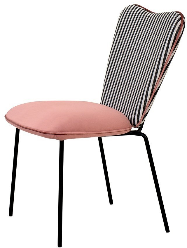 Стул pompadour, велюр, пыльная роза (78064)