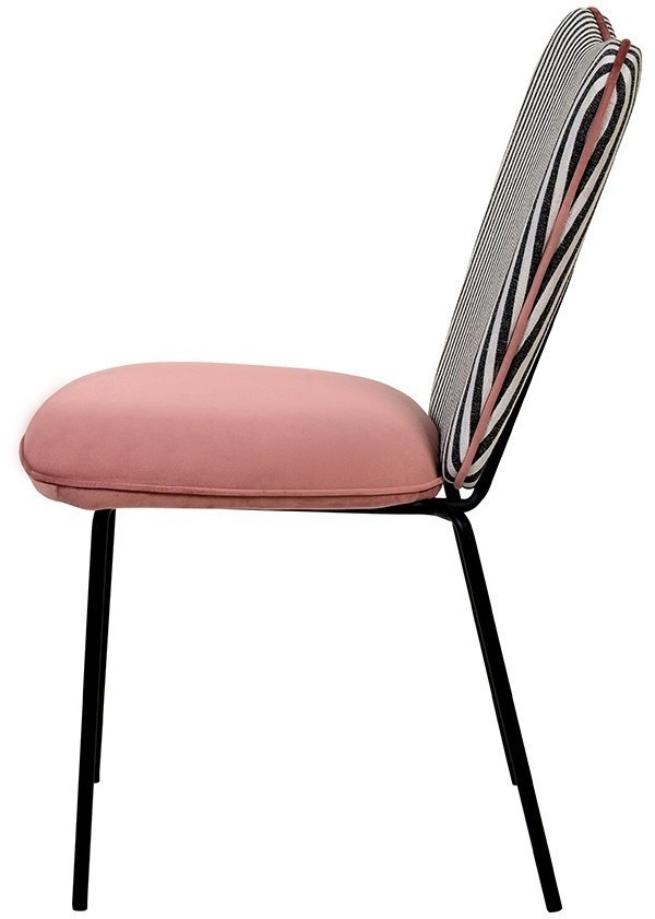 Стул pompadour, велюр, пыльная роза (78064)