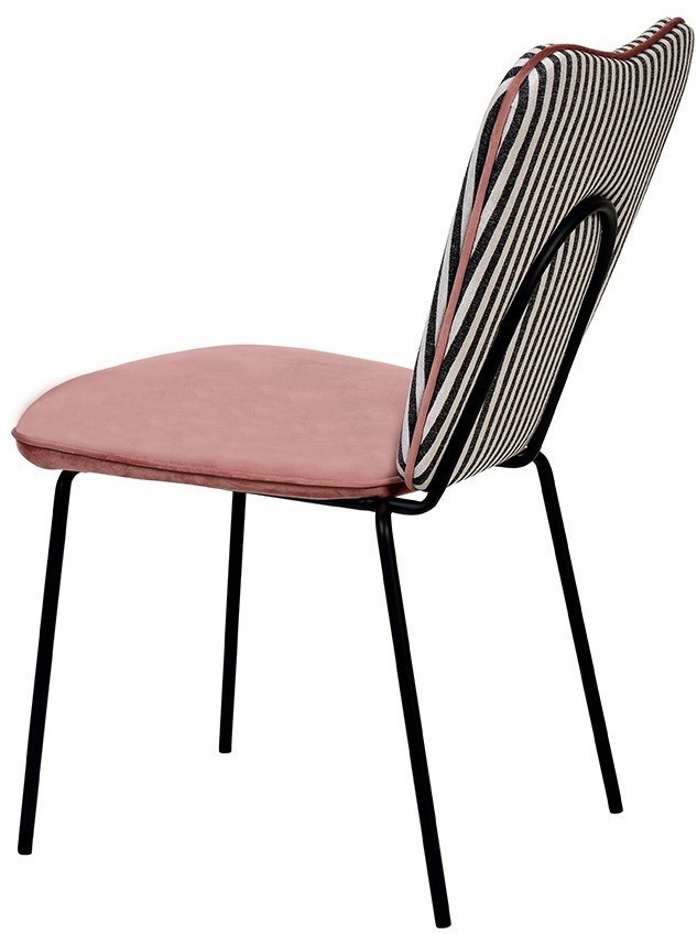 Стул pompadour, велюр, пыльная роза (78064)