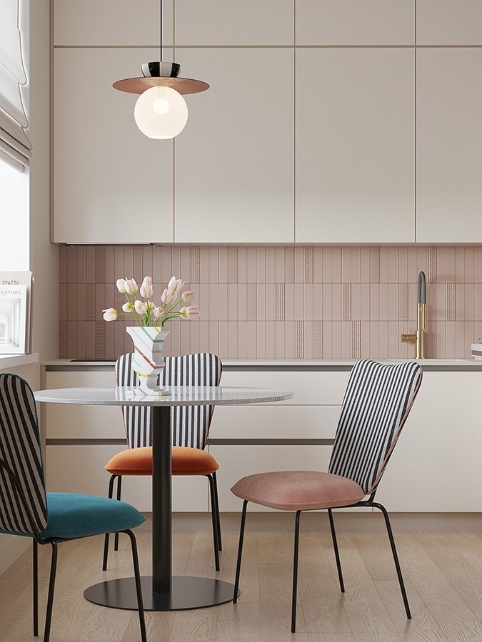 Стул pompadour, велюр, пыльная роза (78064)