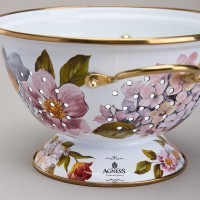 Дуршлаг agness эмалированный серия фландрия, 20см (950-596)