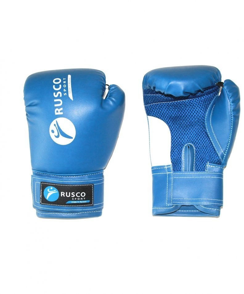 Перчатки боксерские, 10oz, к/з, синие (207893)