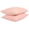 Набор из двух наволочек цвета пыльной розы из органического стираного хлопка из коллекции essential, 70х70 см (69388)