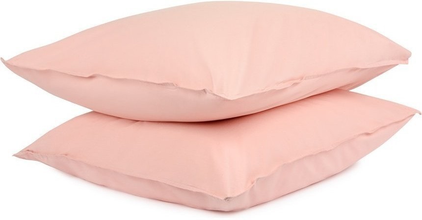 Набор из двух наволочек цвета пыльной розы из органического стираного хлопка из коллекции essential, 70х70 см (69388)