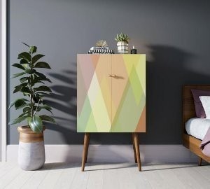 Комод на высоких ножках Berber 16 принт арт BB09/Print_16-ET