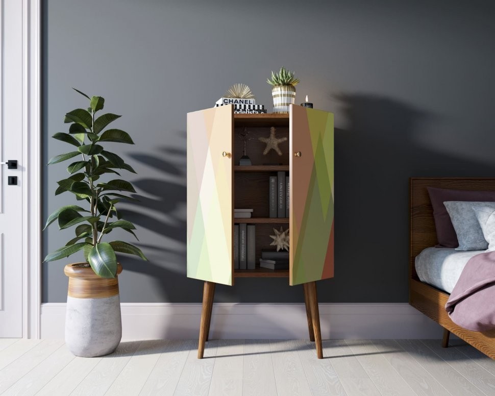 Комод на высоких ножках Berber 16 принт арт BB09/Print_16-ET