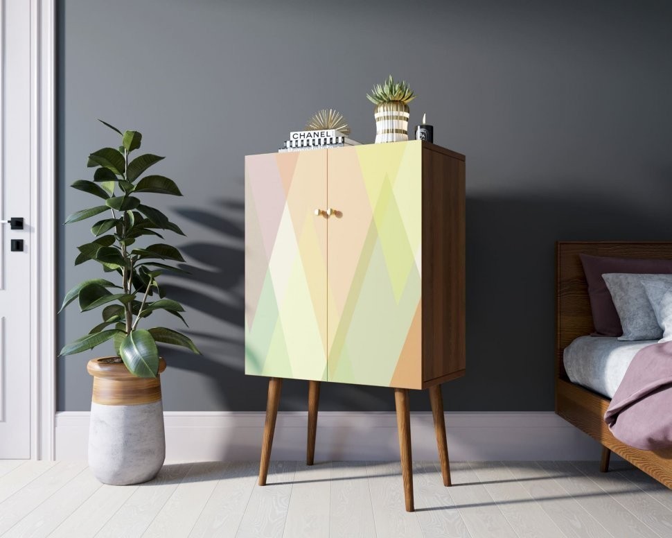 Комод на высоких ножках Berber 16 принт арт BB09/Print_16-ET