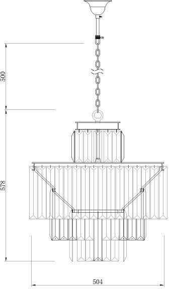 Светильник потолочный 63*52см (00003003)