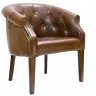 Кресло кожаное коричневое с ПУ 77*45*50см (00001029)
