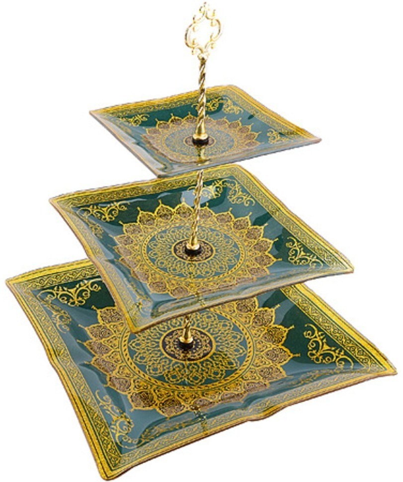 Этажерка 3 уровня, квадрат (7021-34)