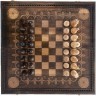Шахматы + нарды резные "Бесконечность" 50, Mkhitaryan (28402)