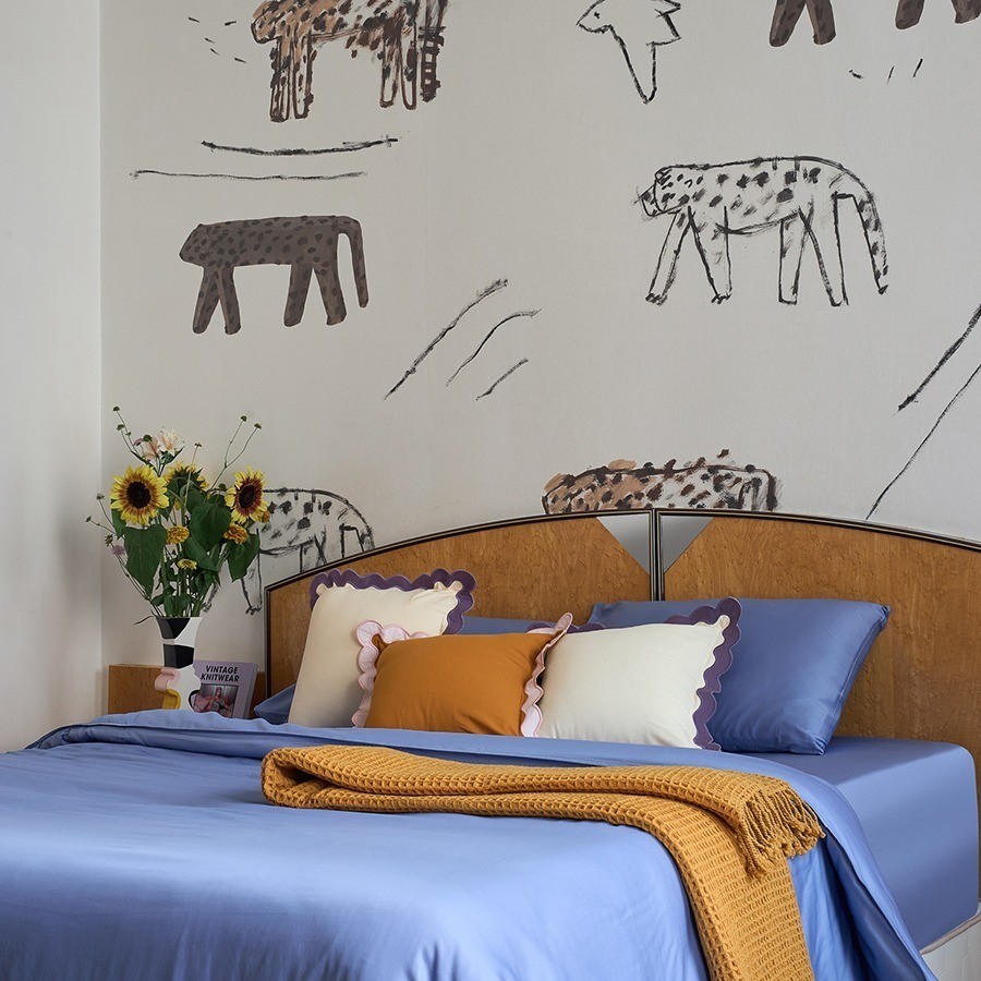 Комплект постельного белья из премиального сатина сиреневого цвета из коллекции essential, 200х220 см (78457)