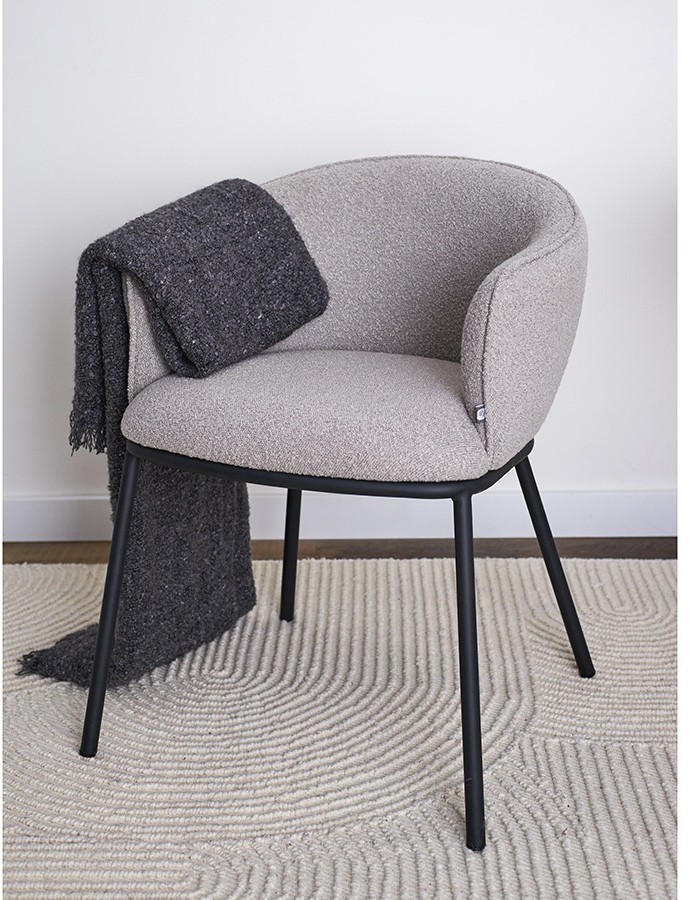 Стул paal, букле, серый (77022)