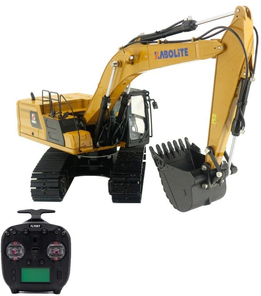 Радиоуправляемый экскаватор с гидравлической системой HUINA масштаб 1:16 (K961-100-YELLOW)
