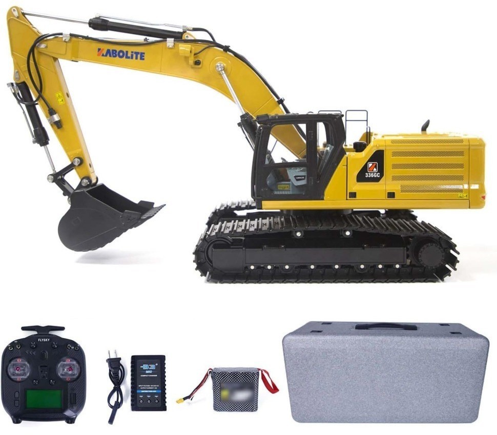 Радиоуправляемый экскаватор с гидравлической системой HUINA масштаб 1:16 (K961-100-YELLOW)