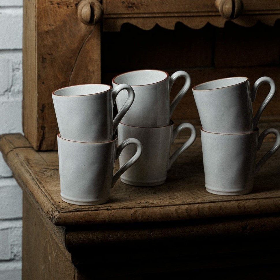 Кружка ATC132-RED(ATC132-00721A), керамика, White, red, Costa Nova