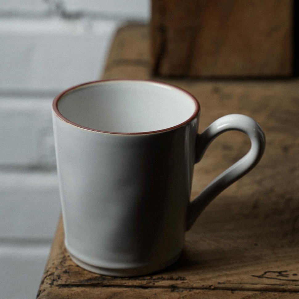 Кружка ATC132-RED(ATC132-00721A), керамика, White, red, Costa Nova