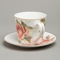 Чайная пара lefard &quot;корейская роза&quot; 300 мл (590-675)