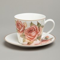 Чайная пара lefard &quot;корейская роза&quot; 300 мл (590-675)